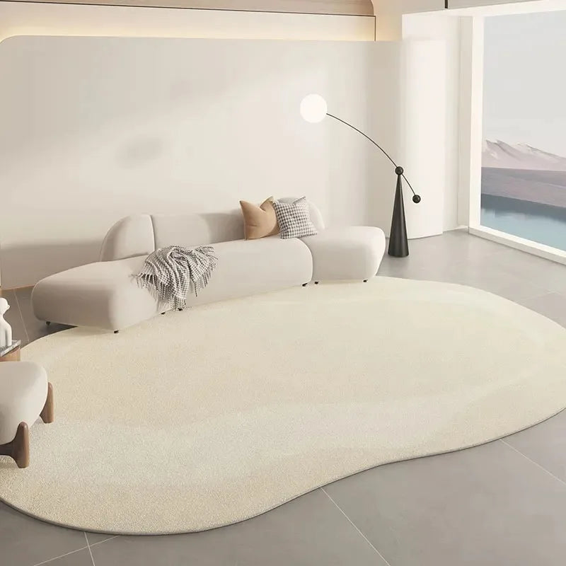 Minimalist Solid Color Line Carpet Creative Irregular Living Room Carpets Luxury Art Decoration Rug Comfortable Soft Bedroom Rug