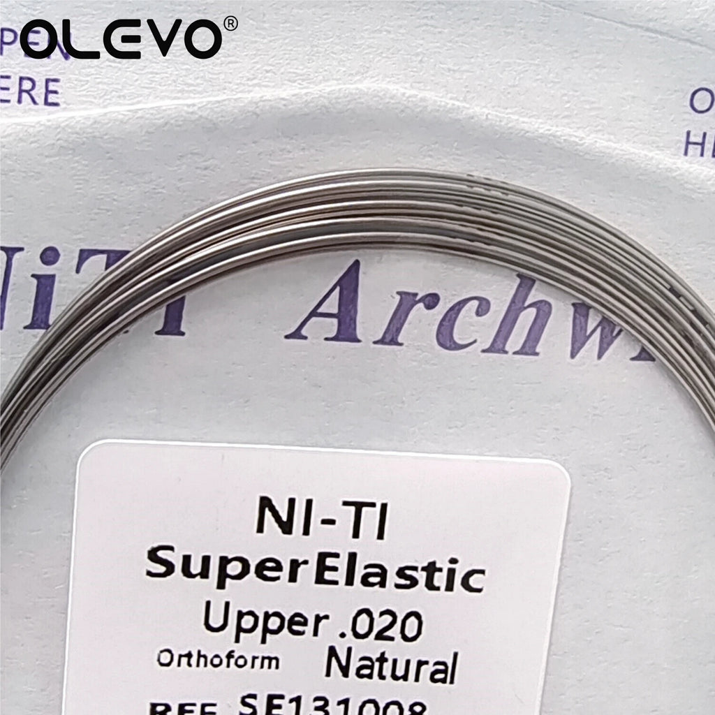 10pcs Dental Orthodontic Arch Wires Niti Archwires Natural/Ovoid Form Round/Rectangular Shape Upper Lower for Braces