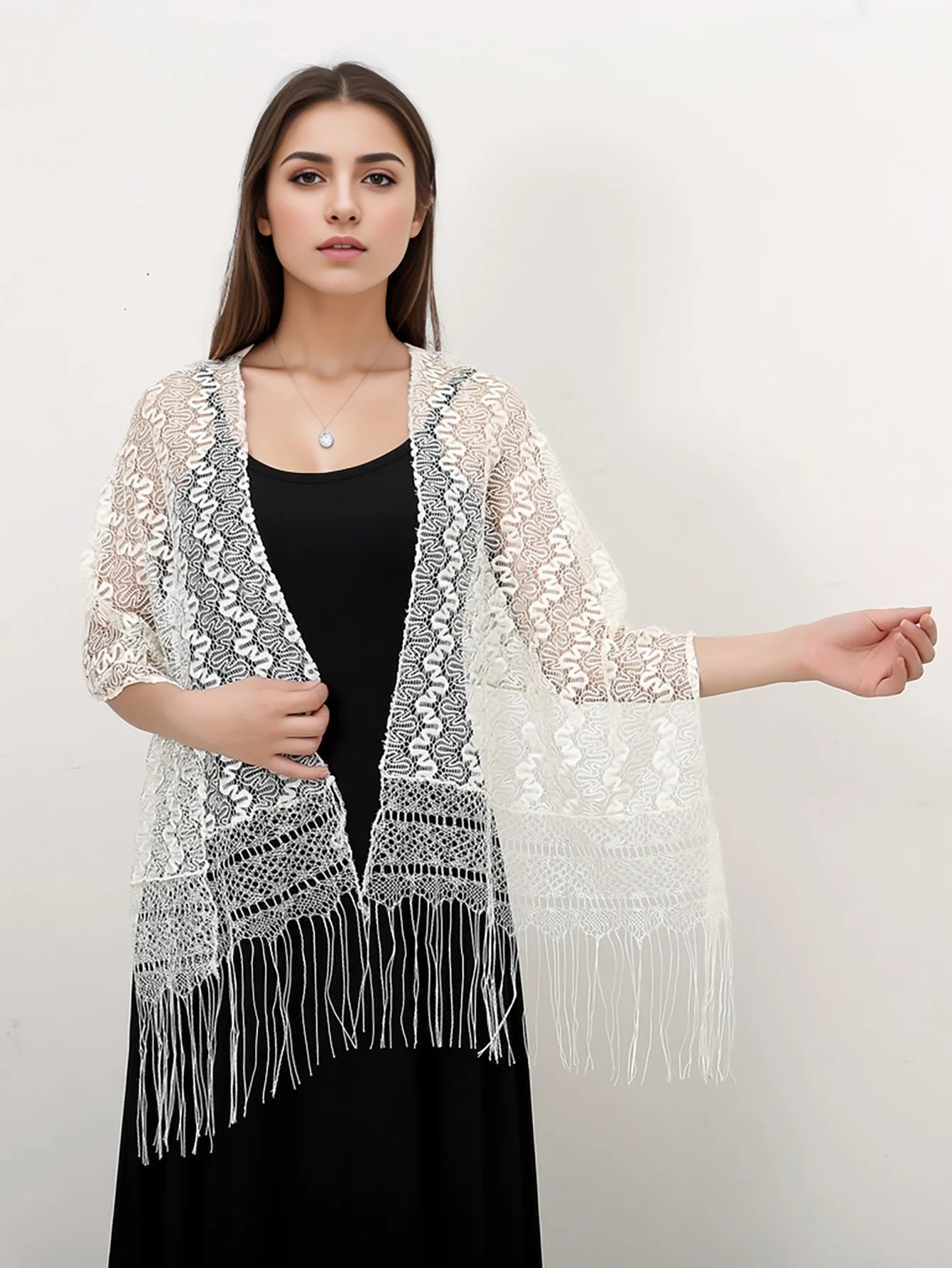 Women's Evening Dresses Shawls Bridal Bridesmaid Wedding Shrugs Wraps Sheer Hollow Party Shawl Cape Shinny Sequins Embroidered