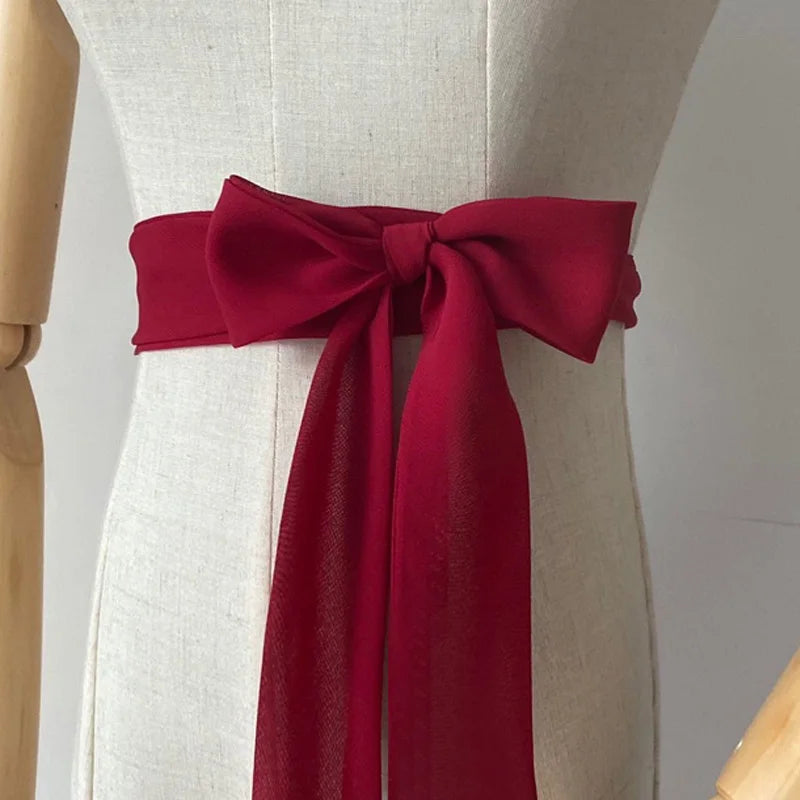 Traditional Chinese Girdle Hanfu Belt 200cm Summer Chiffon Belt Hanfu Waistband Dress Lace Up Long Ribbon Dress Sash Straps