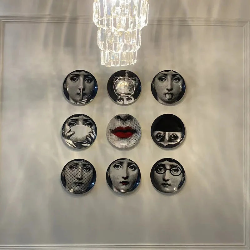 Artistic Ceramic Dinner Plates, Luxury Tableware with Unique Patterns, Perfect for Home Dining & Special Occasions