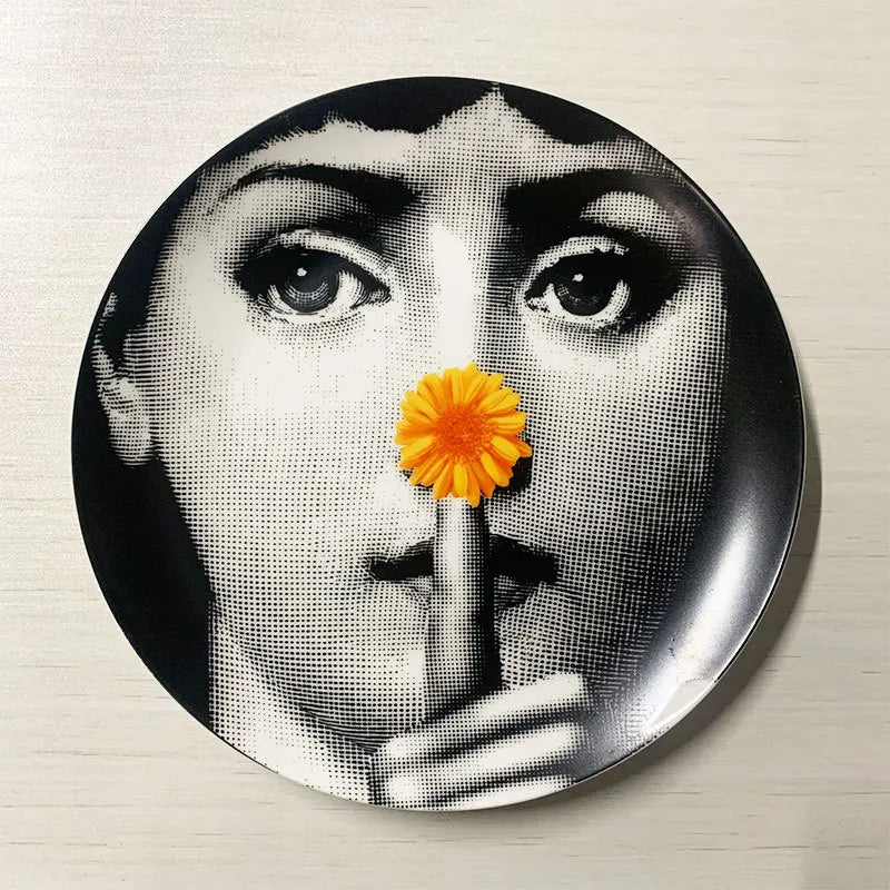 Artistic Ceramic Dinner Plates, Luxury Tableware with Unique Patterns, Perfect for Home Dining & Special Occasions