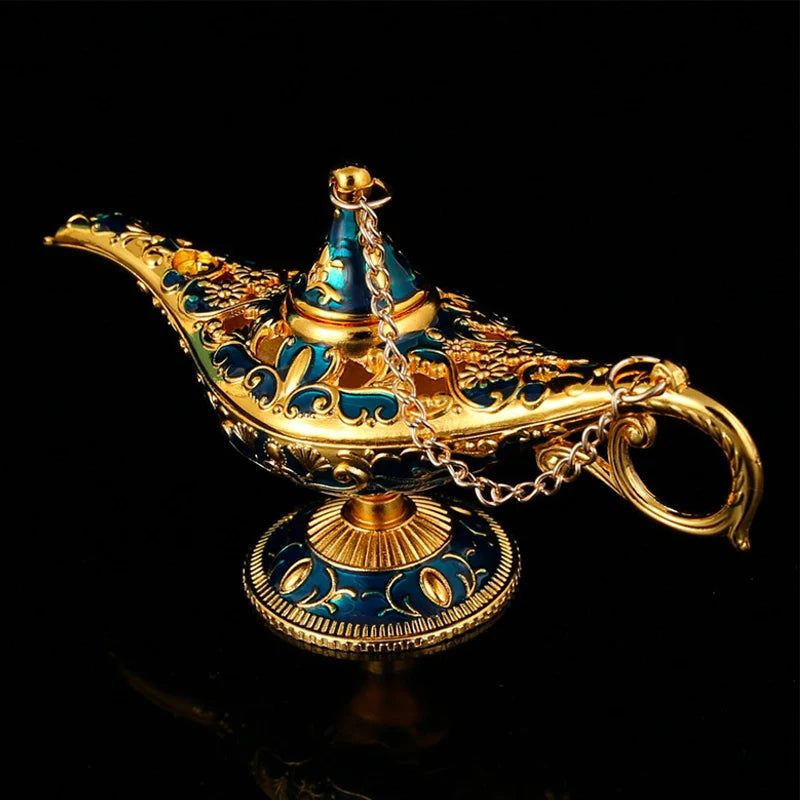 Aladdin Lamp Decoration European Vintage Home Decoration Russian Wishing Lamp Metal Decoration Crafts