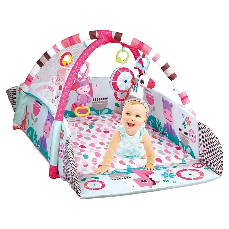 Baby Fitness Frame Crawling Game Blanket Multifunctional Mat Fence Crawling Mat Infant Rug Kids Activity Mat Gym Educational Toy