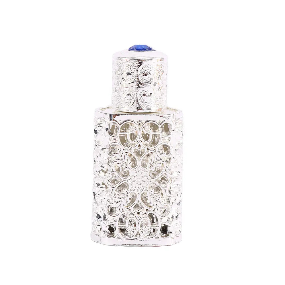 Arab Style Royal Bottle Antiqued Metal Wedding Decoration Gift Cosmetic Container Essential Oils Bottle Perfume Bottle