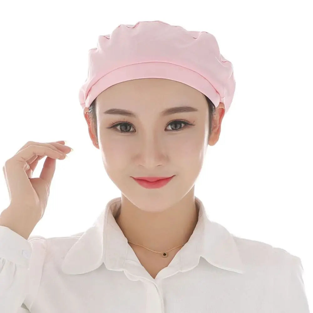 Cloth Work Hat Chic Work Wear Breathable Chef Hat Smoke-proof Dust Hair Nets Cap Hotel Restaurants
