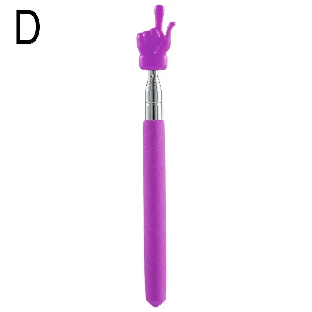 Stainless Steel Teaching Pointer Parent-Child Finger Reading Sticks Telescopic Rod Finger Design Teaching Stick Kids School Tool