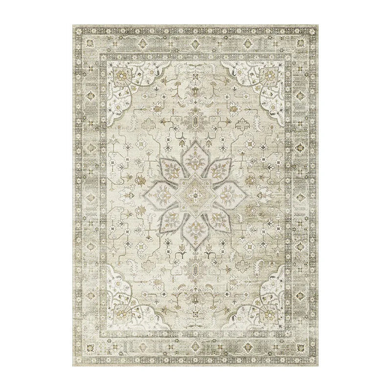 Artistic Persian Type Carpet Luxury Bohemian Decorative Rugs Comfortable Soft Living Room Carpets Machine Washable Bedroom Rug
