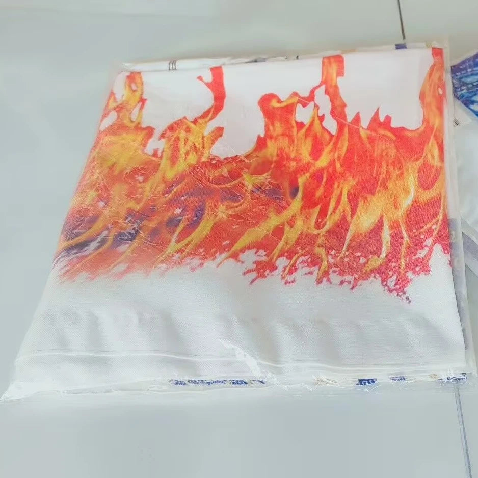 Fire Picture Prayer Shawl  Exquisite Gift Packaging Praying Scarfs Wraps for Men Women Priest