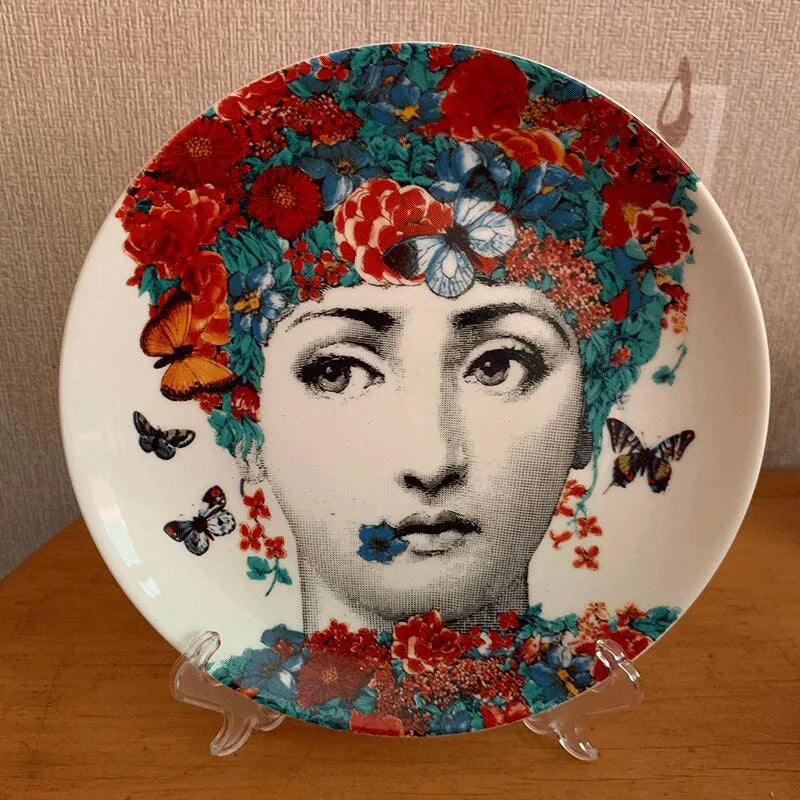 Artistic Ceramic Dinner Plates, Luxury Tableware with Unique Patterns, Perfect for Home Dining & Special Occasions