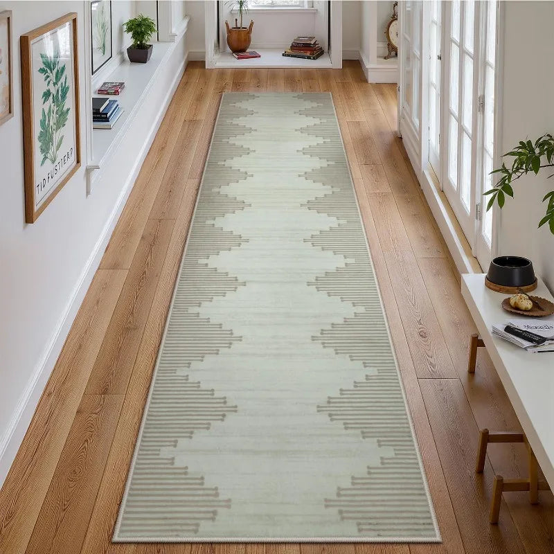 Long Rug for Hallway Home Black Corridor Nonslip Soft Carpet Dirt-resistance Machine Washable Kitchen Floor Mat Ковер Tapis 러그