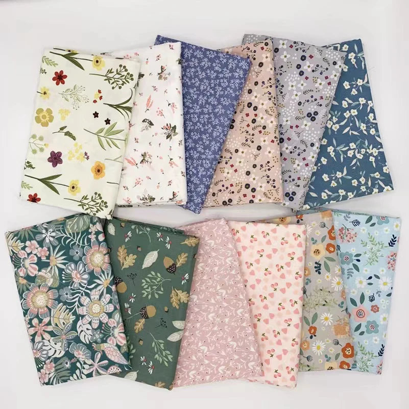Liberty Quilting Fabric Twill Cloth for Patchwork Needlework Accessories by Half Meter