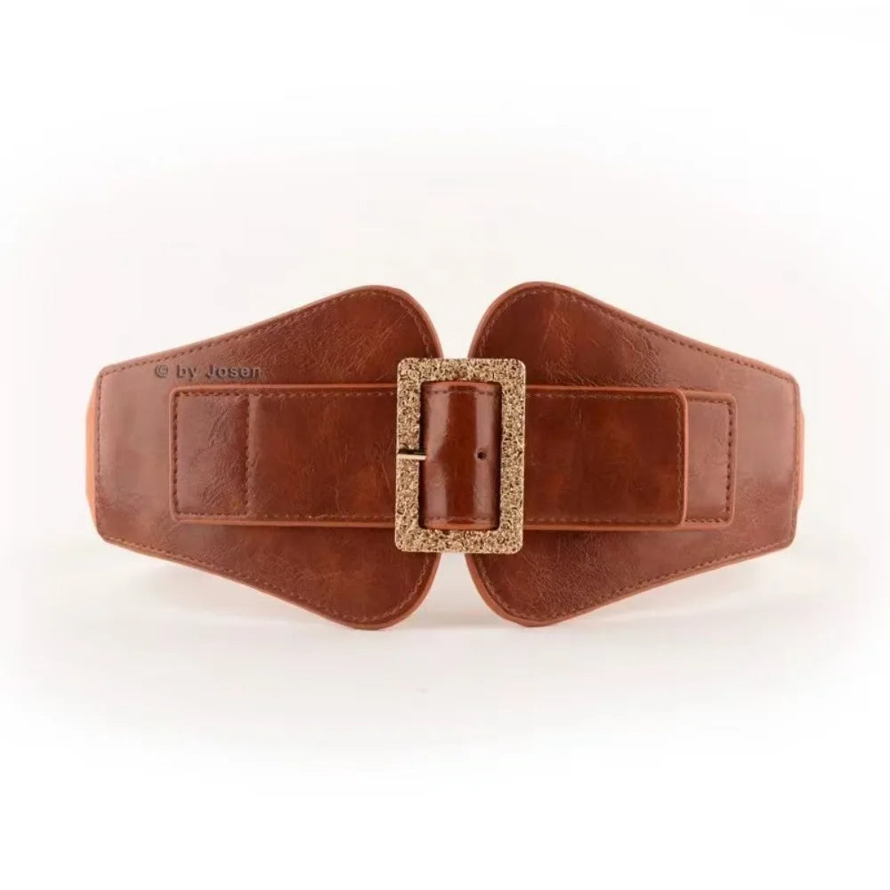 Wide Girdle Ladies with Suit Tunic Jacket Decorative Skirt Coat Sweater Elastic Elastic Belt