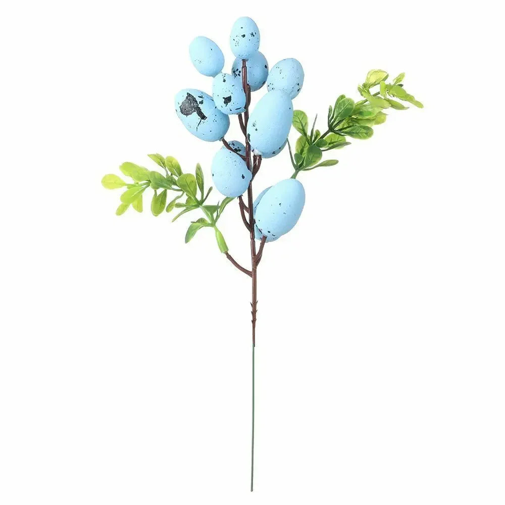 Colorful Egg Tree Branch Vibrant Natural Artificial Easter Branch Creative Easter Egg Flower For Wedding New