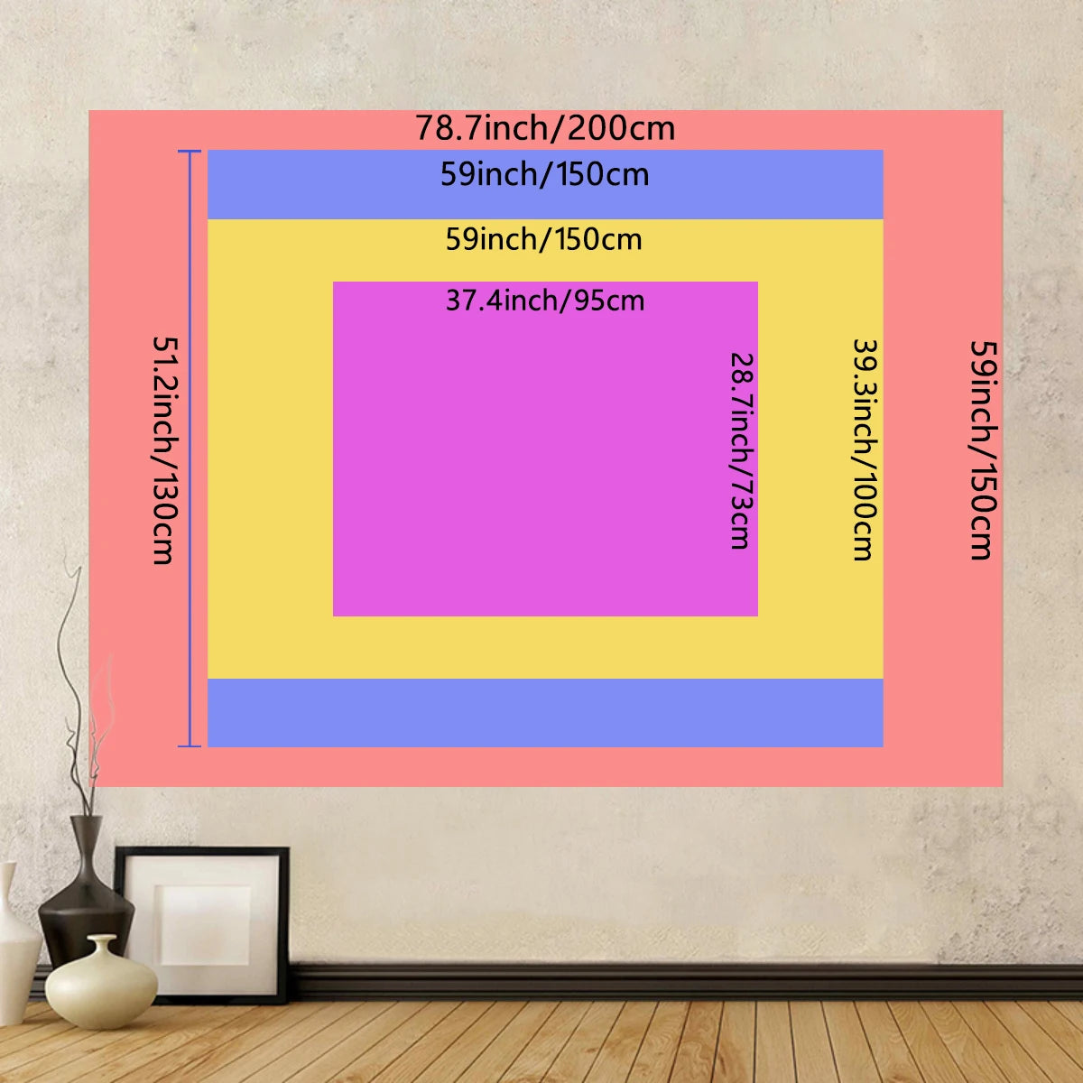 1pc Interesting Tapestry, Personalized College Dormitory Decoration Human Body Cave Tapestry Art Decoration Wall Hanging