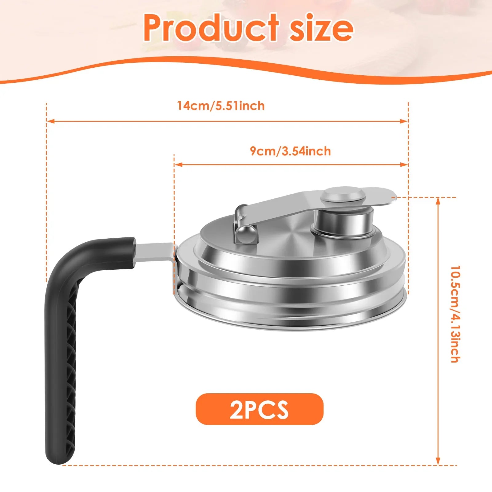 2PCS Pitcher Flip Cap Mason Jar Pour Spout Lid for Wide Mouth Mason Jars Mason Jar Airtight Handle Lid Leak Proof Seal Cover