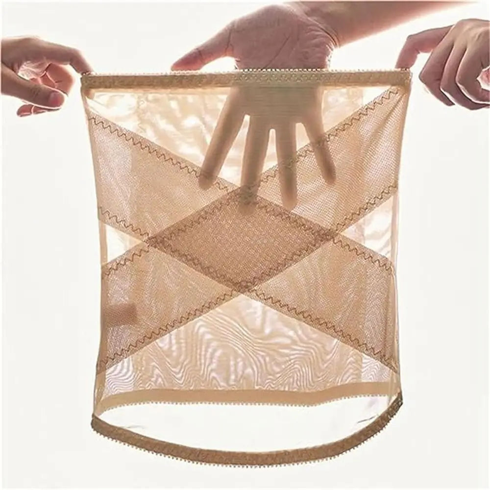 Cross Mesh Girdle for Waist Shaping Yoga Crossover Abdominal Shaping for Women Modeling Strap Reductive Girdle Slimming Belt