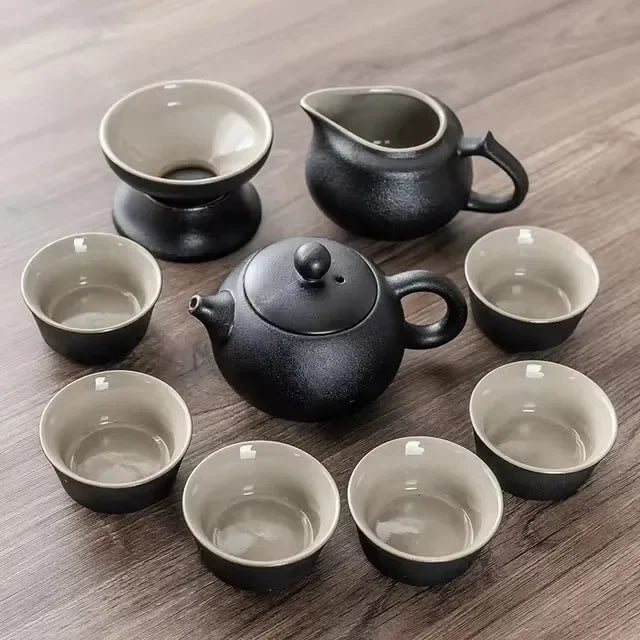 Purple Clay Chinese Kung Fu Tea Set Yixing Teapot  Tea Pot Cup Zisha Gaiwan Tea Kettles Ceremony Drinkware Teaware Set