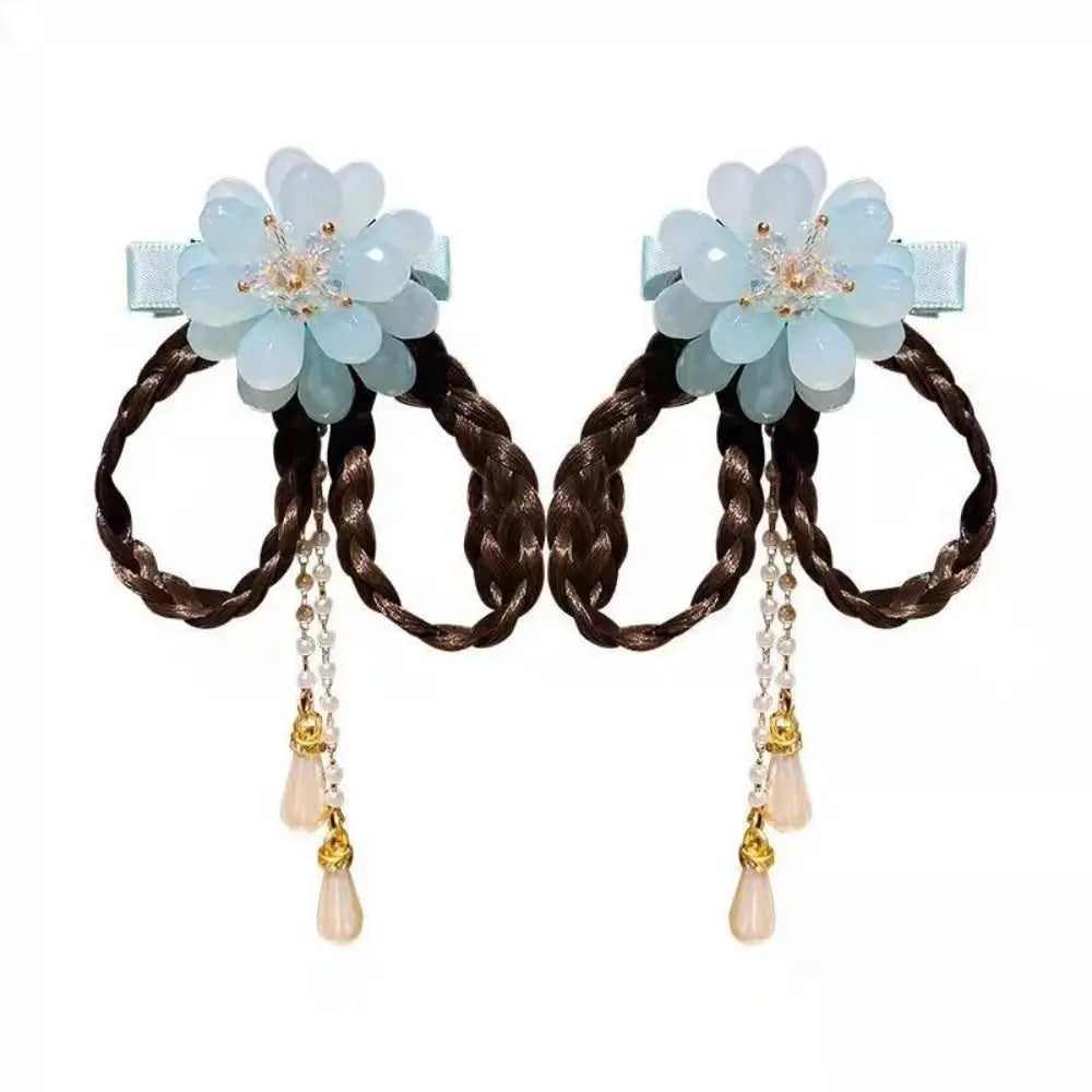 Duckbill Clip Bowknot  Hair Clip Wig Braid Head Wear Ancient Style  Hairpin Children Hair Clip Women Hair Accessories