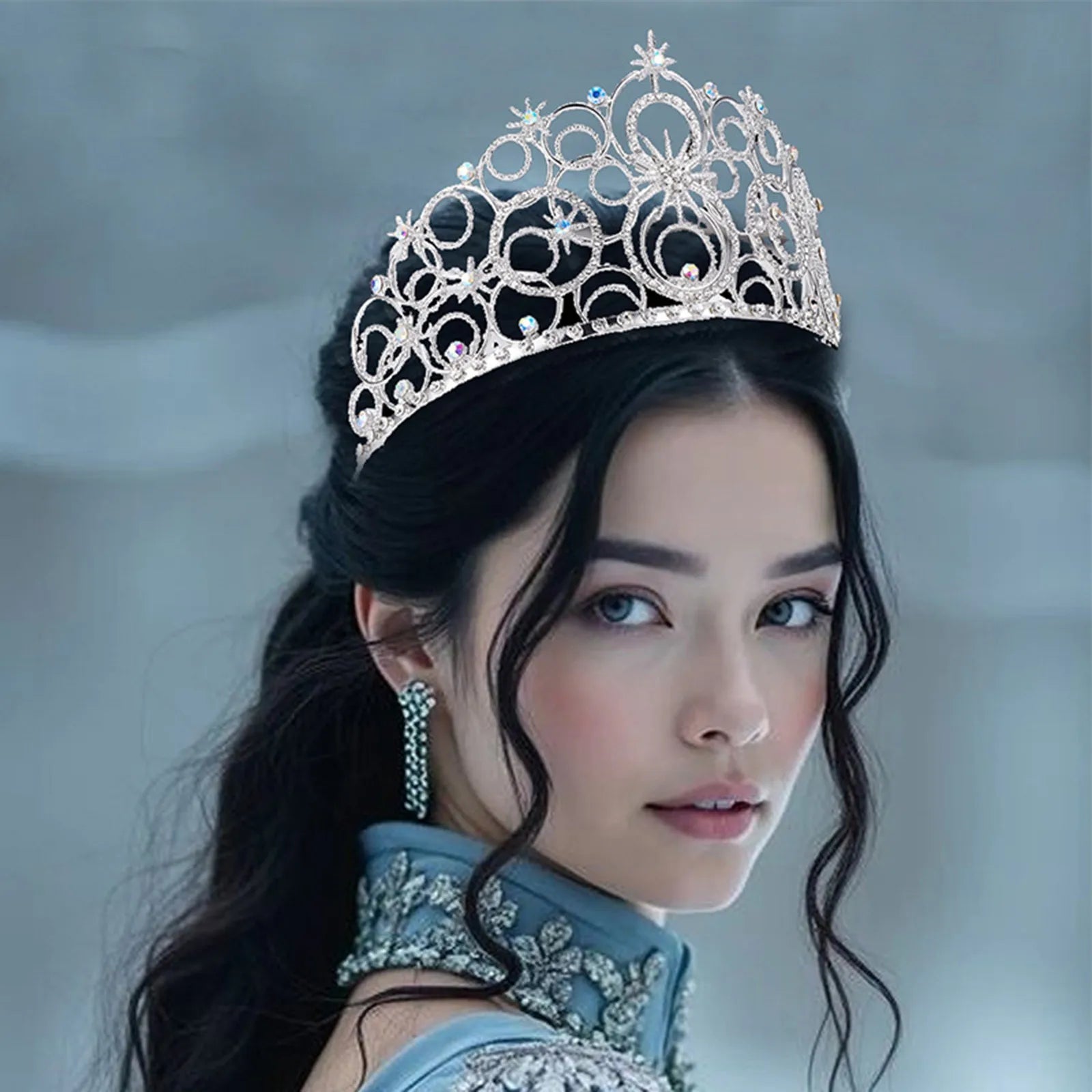 Elegant Bubble Crown For Beauty Pageant And Wedding Headdress High-End Hair Accessories And Jewelry For Special Occasions