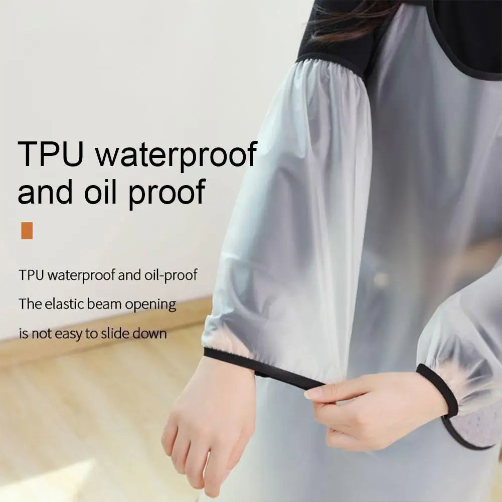 Waterproof Sleeves Long Oversized Solid Color Anti-oil Clean To Protective Multipurpose Easy Sleeves Work Sleeves L5D2