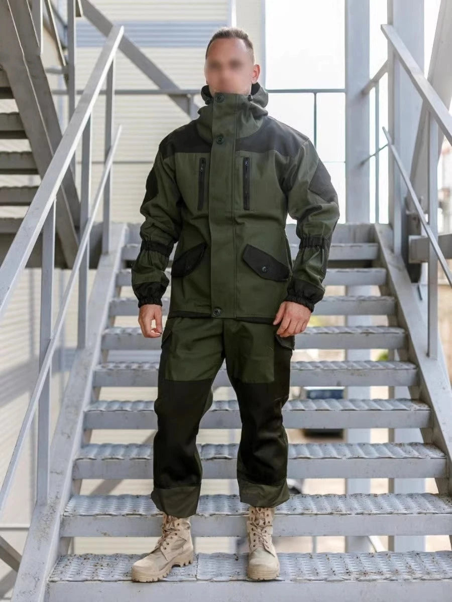 GORKA-5 Combat Suit Set SMTP E7 Outdoor Hunting Combat Suit for Russian Men's Jacket Combat Suit Hunting Work Uniform