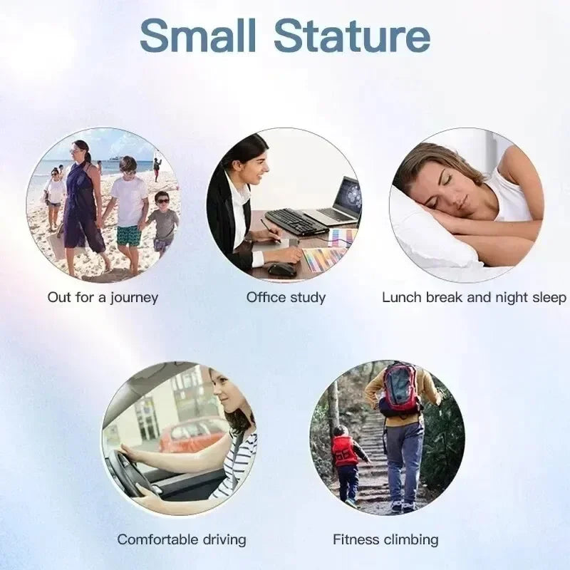 Mini Fan USB Rechargeable 3 Speed Portable Handheld Desktop Quiet Cooling for Office Dorm Camping Outdoor Black Blue White Snowf