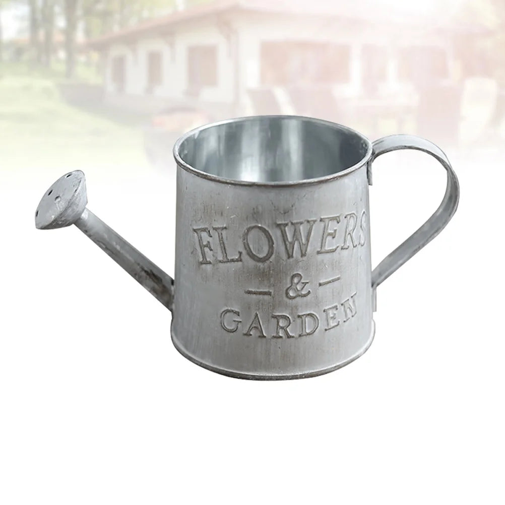 Vintage Decorative Vase Home Rustic Iron Metal Flowerpot Jug Living Bedroom Bar Suitable Whole Year Perfect Gift Sprinkler Pot
