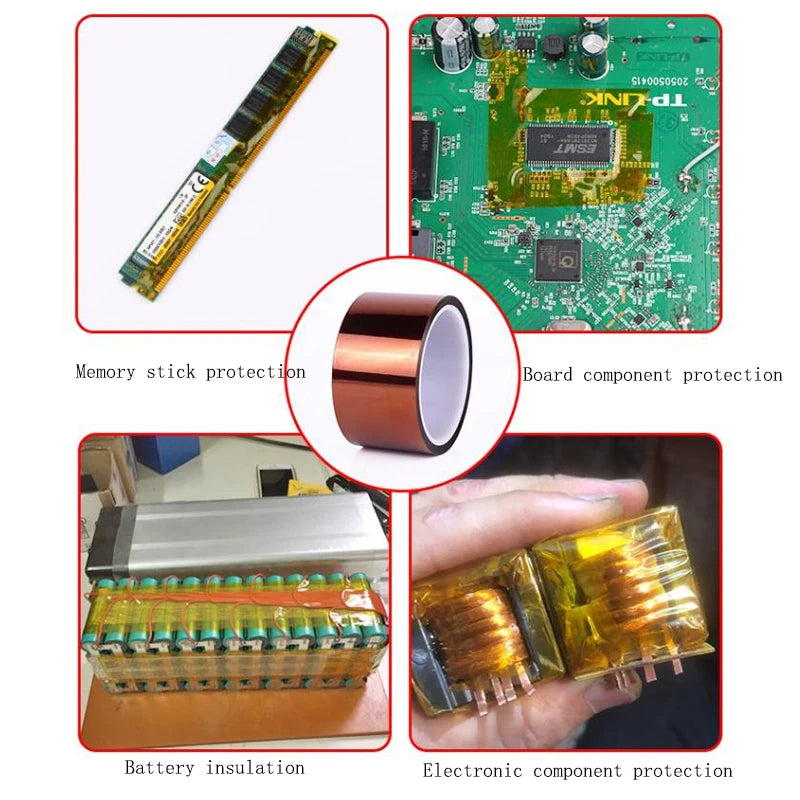 30M/Roll High Temperature Thermal Insulation Tape Used to Protect CPU and 3D Printer Work Surface PCB Circuit Board