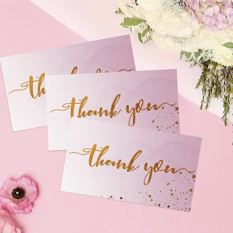 20/50/100pcs Thank You Card Gift Packaging Decor Card Wedding  Festival Party Gifts Card Invitation Card Business Label Tag Card