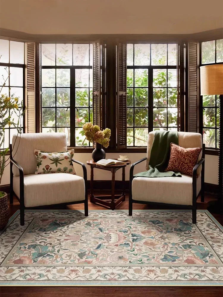 Vintage Persian Carpet Comfortable Luxury Living Room Decorative Carpets Ethnic Style Art Bedroom Rugs Soft Machine Washable Rug