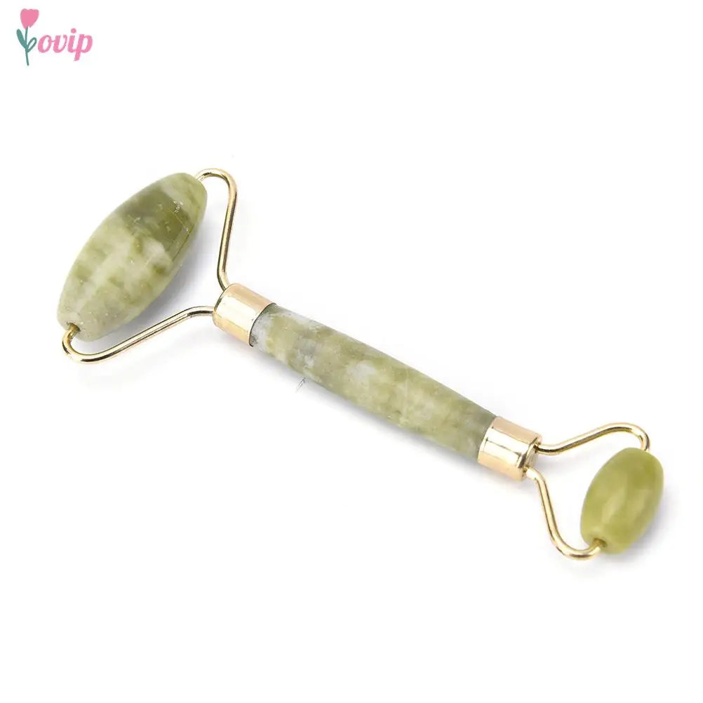 1 Pcs Portable Pratical Facial Massage Roller Natural Jade Anti Wrinkle Face Slimming Shaper Body Foot Relaxation Beauty Tool