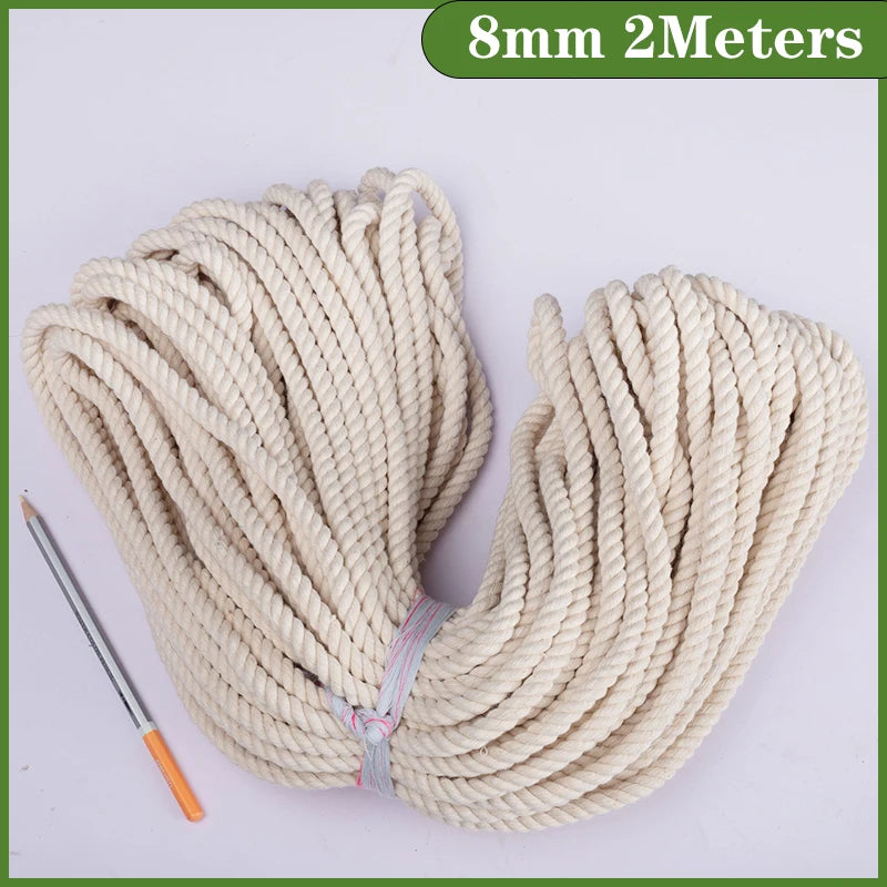 Natural Vintage Jute Rope String 1/2/3/4/5/6/8/10mm DIY Jute Cord  Twine Ribbon Crafts Sewing Handwork Gift Wrap Home Decoration