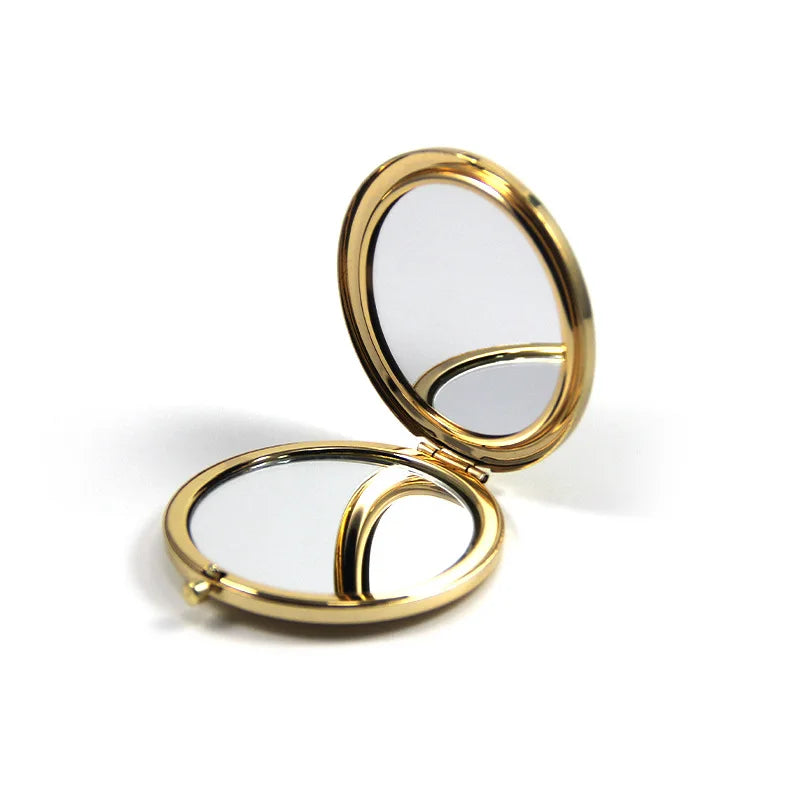 First Communion Party Favors Personalized Communion Gifts for Guests Custom Engraved Metal Compact Mirrors Silver / Gold