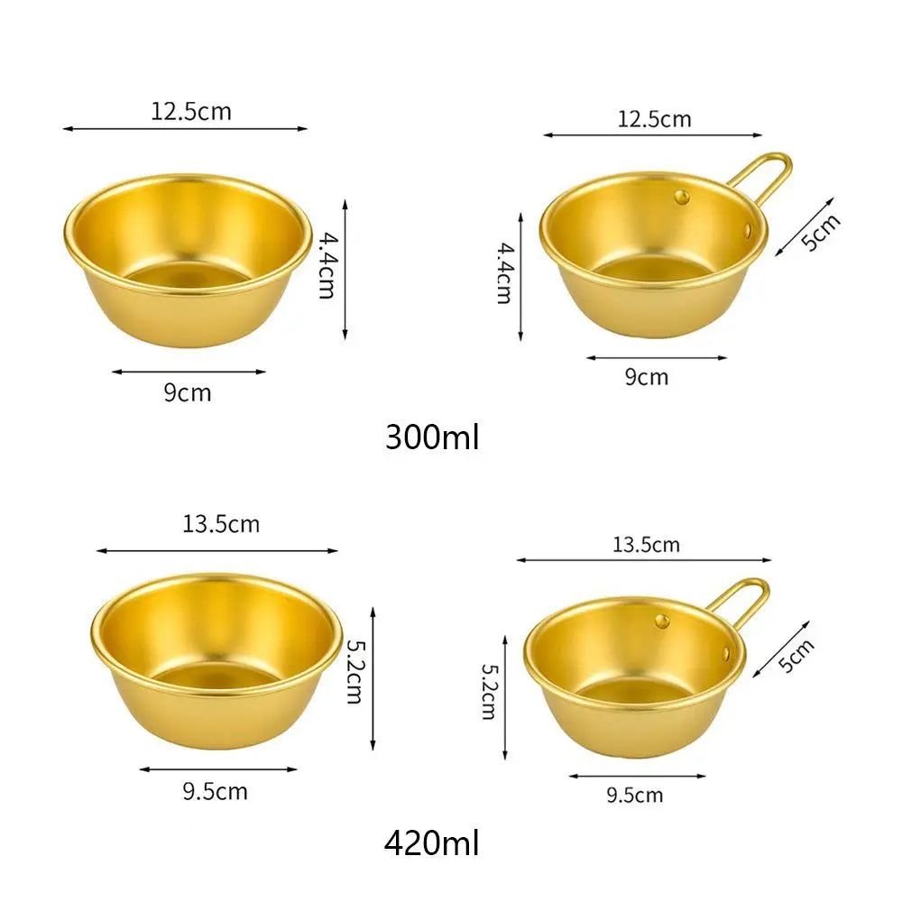 Traditional Ramen Pot Kitchen Korean Dessert Tray Aluminum Ramen Noodles Pot Rice Wine Bowl Bowl Cup Wine Cup
