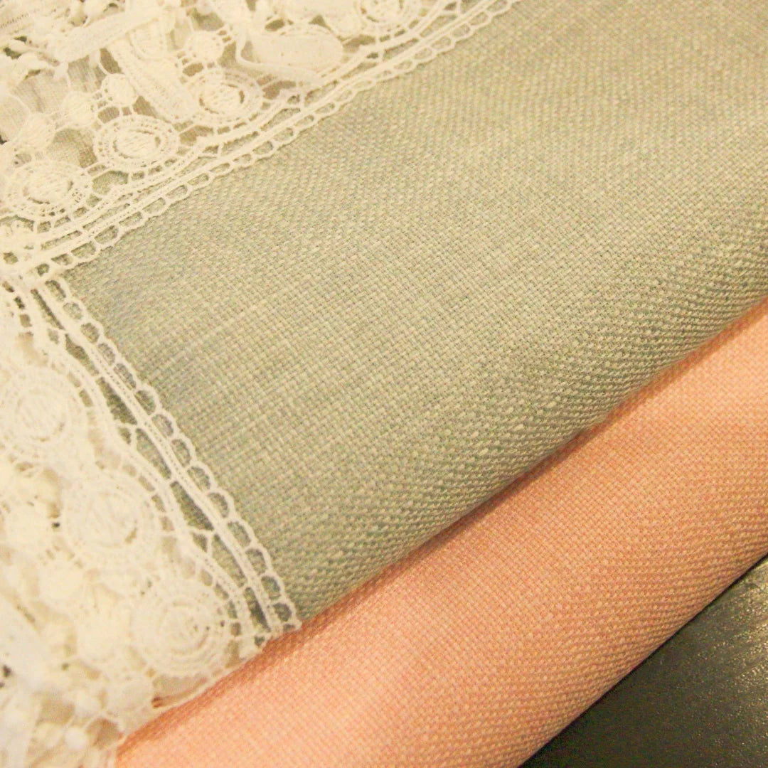 Classic Style Lace Linen Solid Color Tablecloth Exquisite Elegant