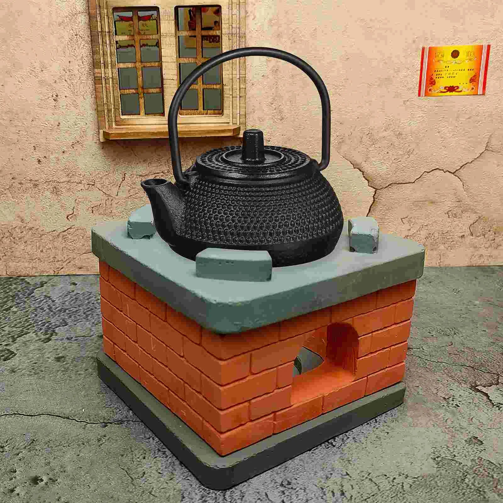 Mini Cast Iron Teapot Small Tea Kettle Rustproof Dinnerware Sets Kitchen Dining Bar nament Teapot Decorative Healthy Use