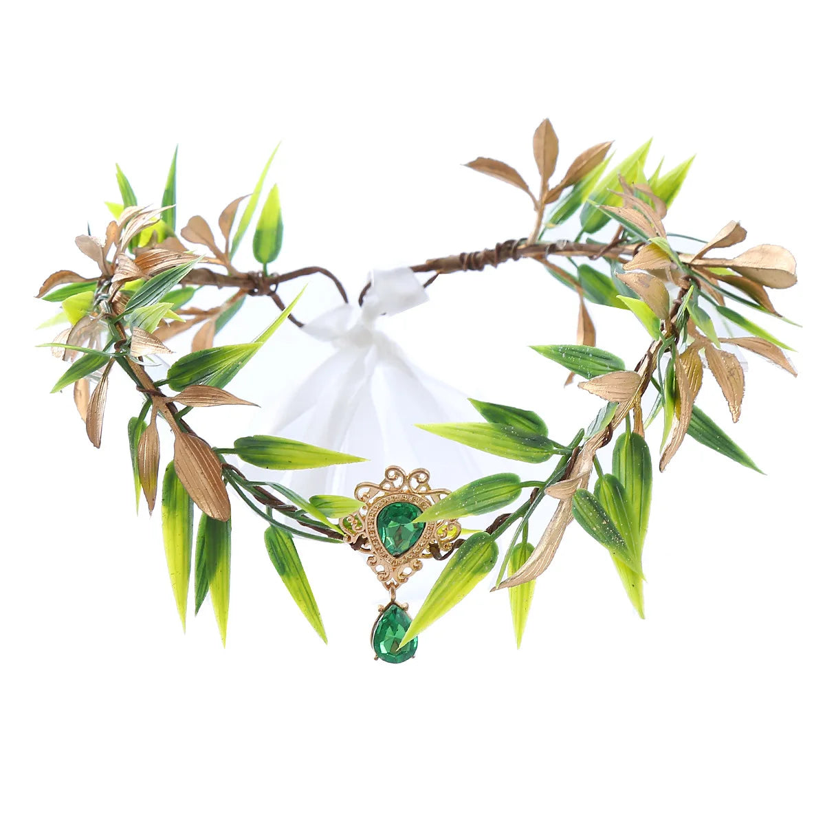 Fairy Crown Headwear Elf Tiara Girl Elven Headpiece Cosplay Costume Circlet Woodland Diadem Wedding Boho Baroque Headband Gifts