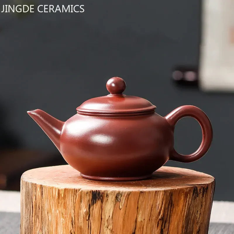 120ml Handmade Antique Purple Clay Teapot Yixing Zhu Mud Filter Beauty Kettle Chinese Tea Ceremony Customized Tea Pot