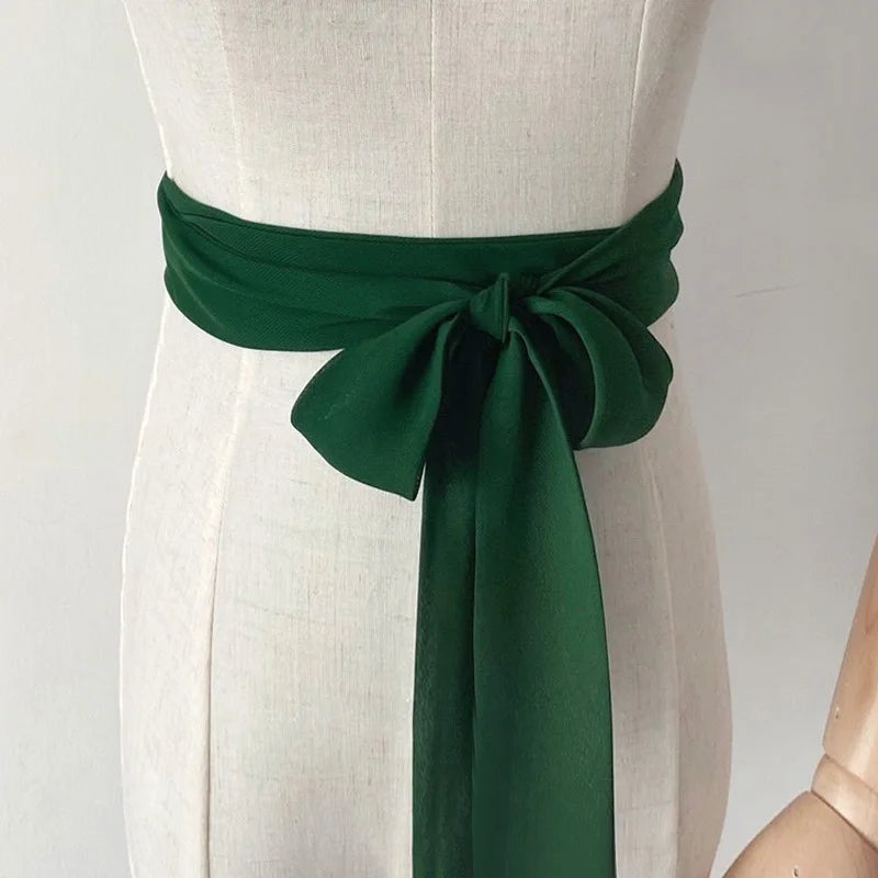 Traditional Chinese Girdle Hanfu Belt 200cm Summer Chiffon Belt Hanfu Waistband Dress Lace Up Long Ribbon Dress Sash Straps