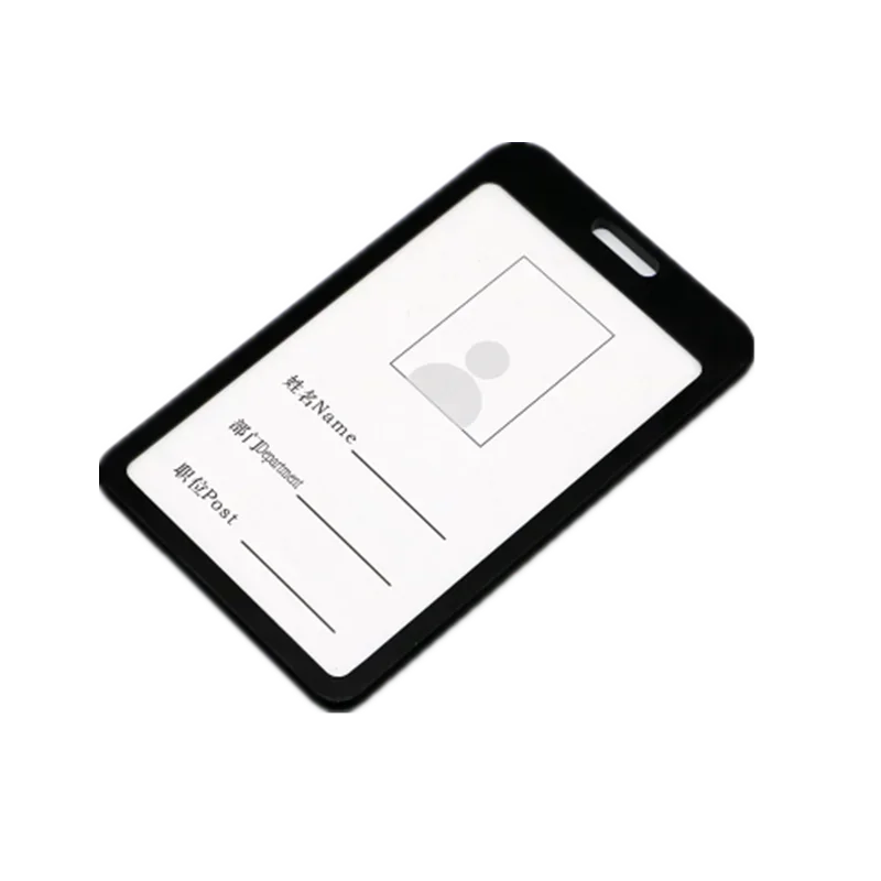 Aluminum Alloy Card Holder Retractable Badge Reel Lanyard Employee Staff Name ID Card Card Holder Business Supplies