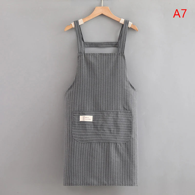 Fashion Resistant Dirt Apron Resistant Household Kitchen Cooking Fashion Apron Adult Work Clothes Kitchen Access Baking clothes