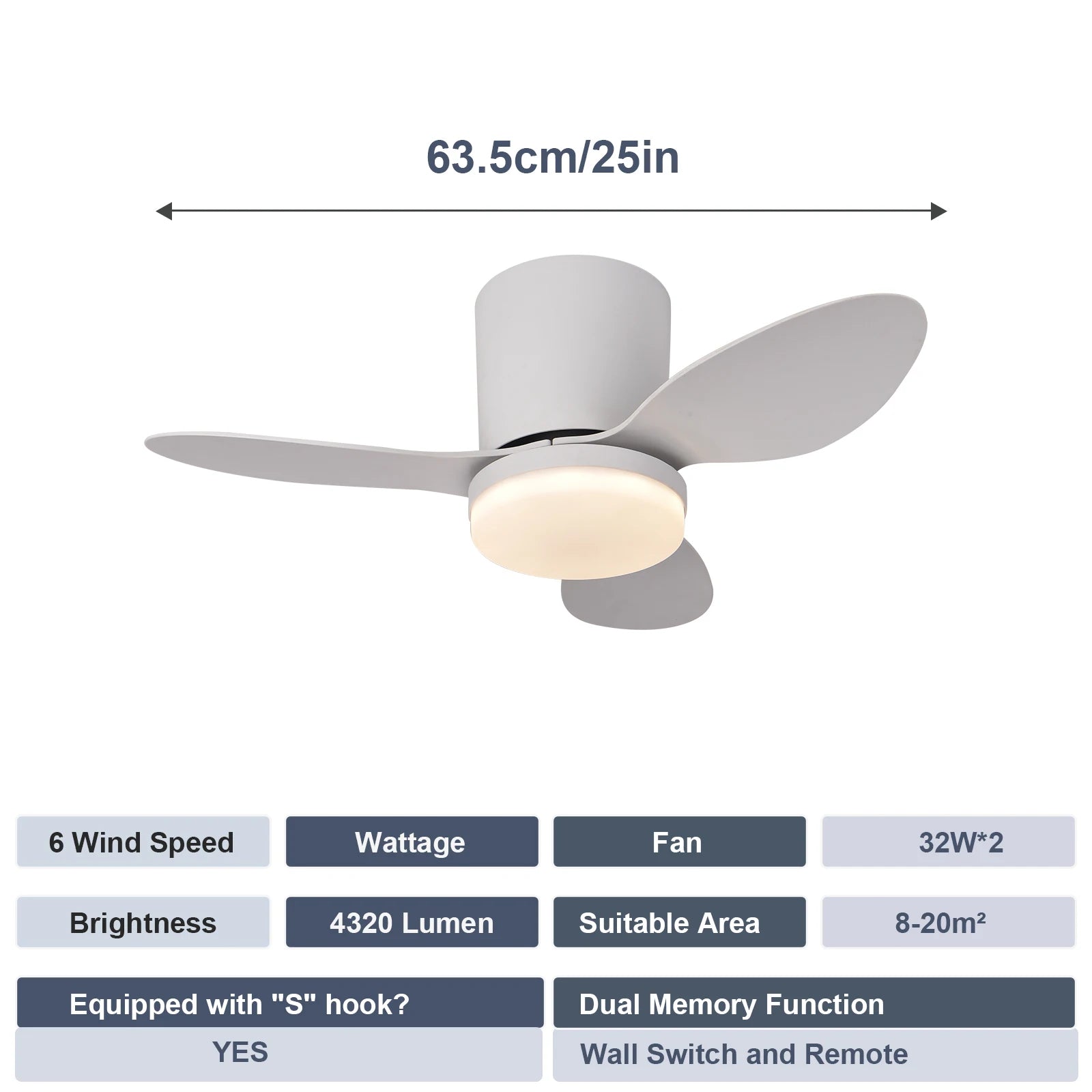 LED Ceiling Mounted Living Room Fan Light, Nordic Restaurant Decorative Ceiling Fan, Household Minimalist Electric Fan Light