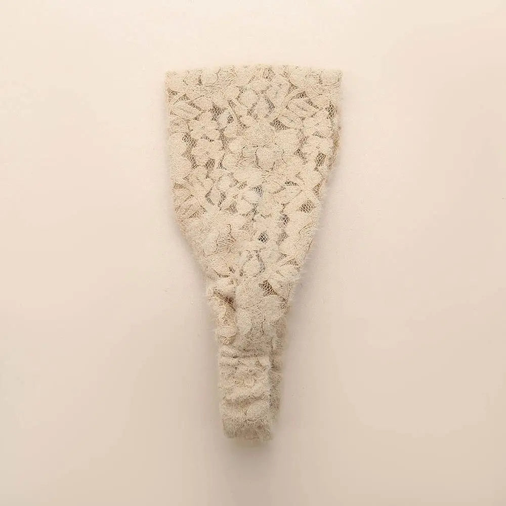 Head Wrap Boho Headband Hair Accessories Women Fashion Solid Hairbands Cloth Turban Lace Elastic Women Hair Band Women