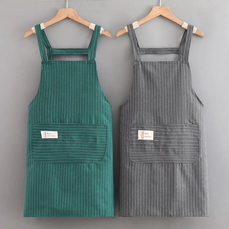 Fashion Resistant Dirt Apron Resistant Household Kitchen Cooking Fashion Apron Adult Work Clothes Kitchen Access Baking clothes