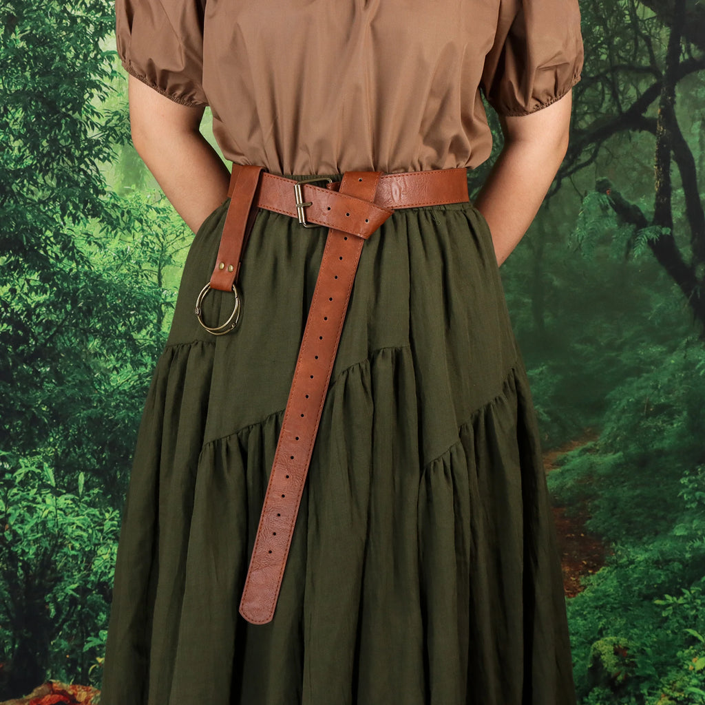 Medieval Plain leather belt waist accessory PU Belt From The Renaissance Era Medieval Viking Skirt And Hiking Accessories