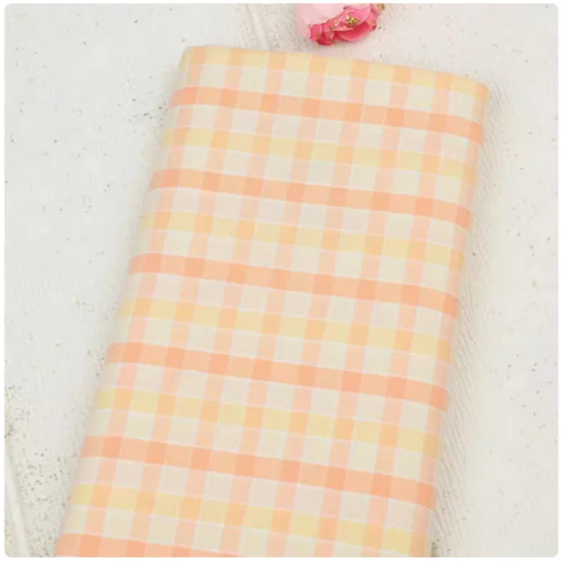 100% Cotton Yarn Dyed Plaid Fabric, Handmade DIY Garment Dress Children Cloth, CR-55