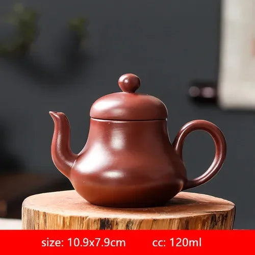 120ml Handmade Antique Purple Clay Teapot Yixing Zhu Mud Filter Beauty Kettle Chinese Tea Ceremony Customized Tea Pot