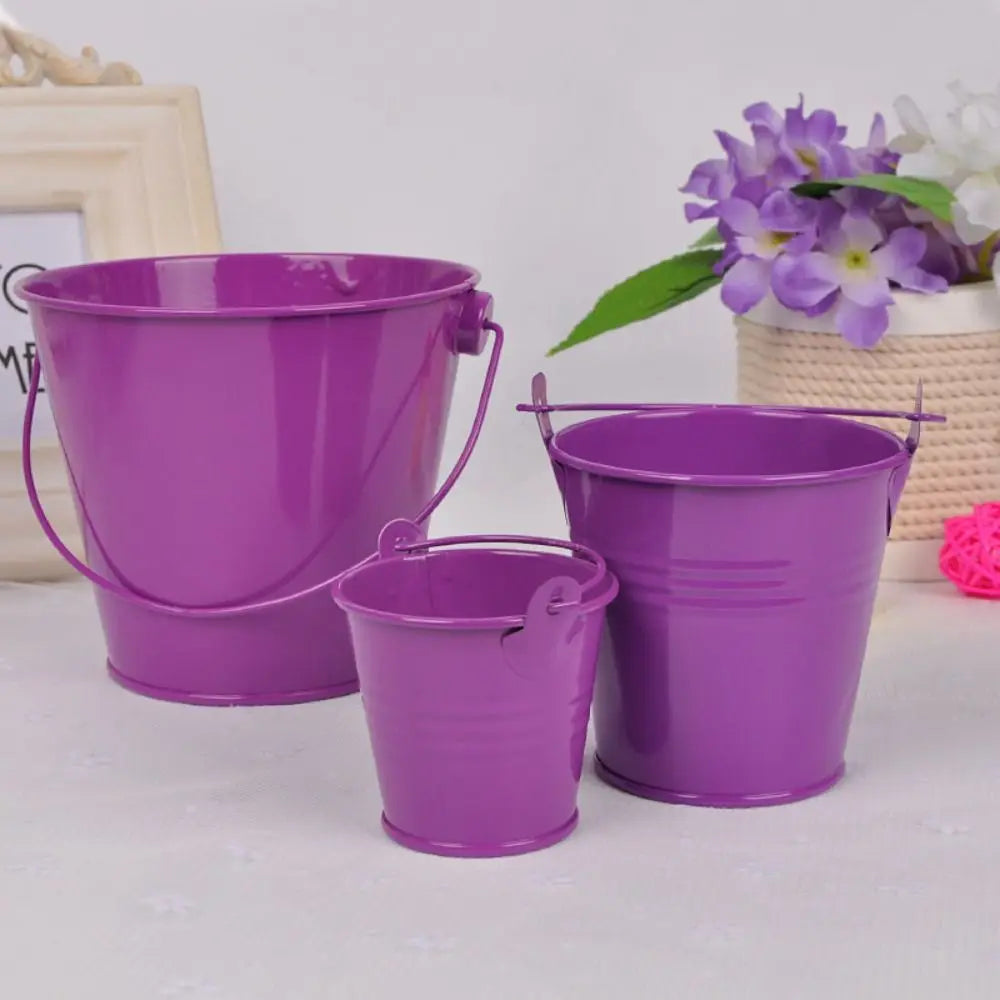 Vintage Shabby Metal Flower Vase Tin Pitcher Jug Plants Wedding Bucket Home Garden Decoration Dining Bar Decoration Iron Crafts