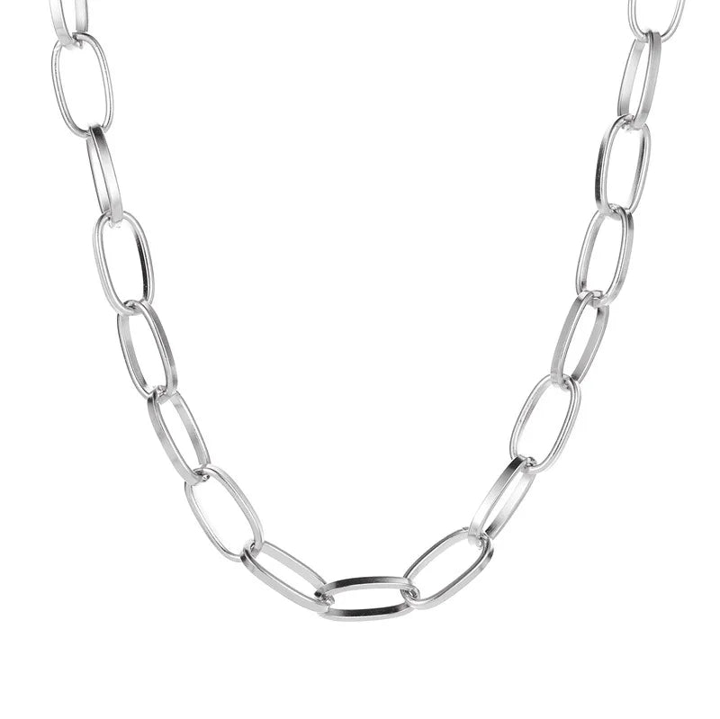New Arrival Fashion Simple Short Thick Chain Necklace Punk Hip-hop Clavicle Chain for Women Personality Jewelry Accessories Gift